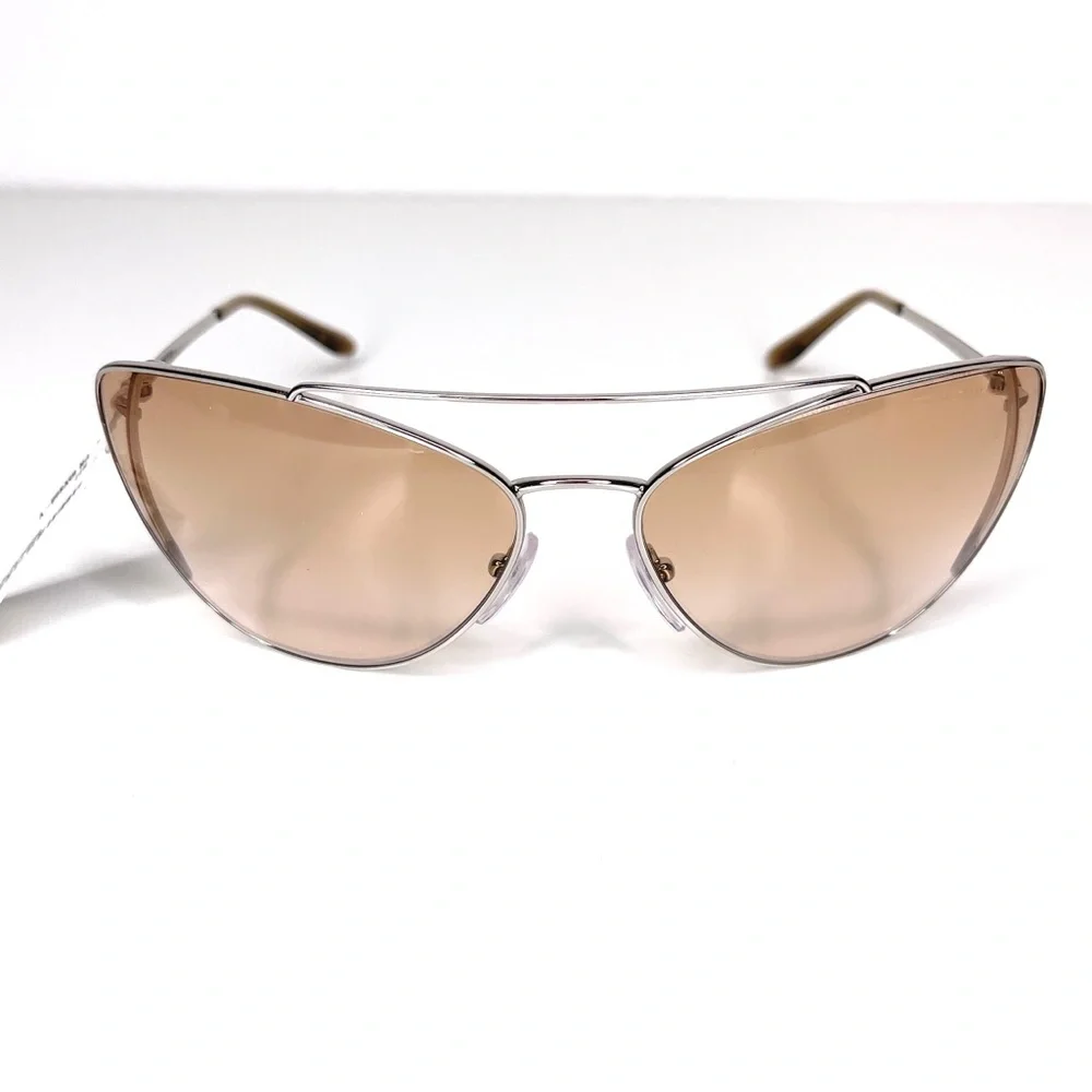 PRADA Sunglasses NEW PR 65VS-1BC232 Silver / Pink Gradient Orange NEW - Picture 1 of 13